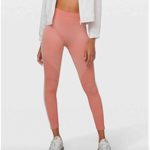 Lululemon Ebb to Train Tight Abstract Leggings High Waist 8 Lounge Stretch Gym - Picture 4 of 8